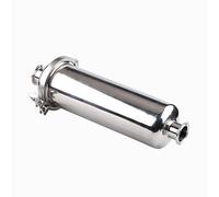 BPQCOFZT Filtro en línea de Triple Abrazadera de 0,75" - Malla 20-500 de Acero Inoxidable 304 - Tubo Pulido de 19 mm, Apto for elaboración casera de Cerveza(250 Mesh)