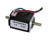 BPQCOFZT Motor Paso a Paso de 28 mm: Motor híbrido de 4 Cables 0,6 A/0,2 A con ángulo de Paso de 1,8° for un posicionamiento preciso y un Funcionamiento Suave(0.6A Double Shaft)