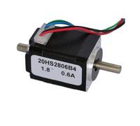 BPQCOFZT Motor Paso a Paso de 4 Cables de 28 mm, ángulo de Paso de 1,8°, Eje de Salida Doble, Corriente de 0,6 A/0,2 A, Alto par for un posicionamiento preciso(0.6A Double Shaft)
