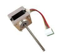 BPQCOFZT Motor Paso a Paso de 6 Hilos, bifásico de Alta precisión con rodamientos de Bolas Dobles, ángulo de Paso de 1,8°, tamaño de 35 mm for impresoras, 12 V, Negro