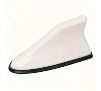 BPQYSBLD Coche Antena Aleta Tiburon para Opel Crossland/Corsa B/Corsa D/Corsa E/Corsa E/Corsa F Techo Antena Aleta Tiburon Radio Amplificador Señal Decoración Accesorios,Whitestyle