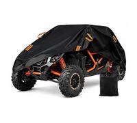 BPQYSBLD Funda UTV Impermeable de Tela Oxford para Segway Fugleman UT10 2021-2026 con Correas Antiviento Protección Todo Clima contra UV Lluvia Nieve y Polvo,BlackOrange