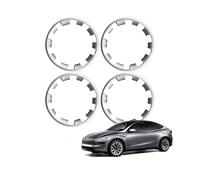 BPQYSBLD para Tesla Model Y Juniper 2025 2026 Protector de Llanta ABS Ruedas de 20 Pulgadas Tapacubos de Coche Protección Parche Tapacubos A Prueba de Arañazos,Silverstyle