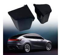 BPQYSBLD para Tesla Model Y Juniper 2025 2026 TPE Caja de Almacenamiento Lateral del Maletero del Automóvil Placa de Cubierta Organizador Caja de Almacenamiento Lateral Accesorios