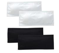 Bprtcra 4PCS Sujetador sin Costuras Niñas Ropa Interior sin Tirantes con Algodón Elástico Invisible Bralettes sin Costuras con Almohadillas Extraíbles para 10 a 14 Años, negro y blanco., 10 años