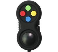 Bprtcra Fidget Pad, Controlador de Almohadilla de Inquietud Controlador de Inquietuddel de Juego Reductor de Estrés Almohadilla Negra Antiestrés Almohadilla para Pacientes con Autismo o ansiedad