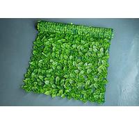 Bprtcra Hiedra artificial para jardín, protección visual para balcón, hojas, vallas, setos y hojas de hiedra artificial (0,5 x 1 m)