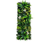 Bprtcra Panel de pared de plantas artificiales, decoración de pared de plantas artificiales, seto artificial para jardín, patio, interior, exterior, sin mantenimiento, pared verde decorativa, 25 x 70