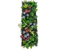 Bprtcra - Panel de pared vegetal artificial, decoración de pared, plantas sintéticas, seto artificial para jardín, terraza, interior, exterior, pared verde decorativa sin mantenimiento, 25 x 70 cm