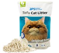 BPS Arena Aglomerante para Gatos Arena de Tofu para Gatos sin Polvo Fácil de Aglomerar Controla los Olores se Lanza en el Inodoro (1Pcs, Original) BPS-15454