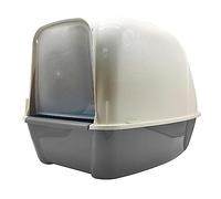 BPS Aseo Cerrado para Gato Arenero Cubierto Sanitaria Bandeja Arena para Mascotas Gatos 3 Colores (Gris) BPS-4223GR