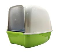 BPS Aseo Cerrado para Gato Arenero Cubierto Sanitaria Bandeja Arena para Mascotas Gatos 3 Colores (Verde) BPS-4223VE