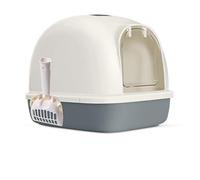 BPS Aseo Gato Arenero Sanitaria Cerrado Bandeja Arena para Gatos Mascotas con Pala 3 Colores y 2 Tamaños M/L (M, Gris) BPS-5599GR