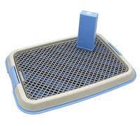 BPS Bandeja Sanitaria de Adiestramiento Inodoro Interior para Perros Aseo Mascotas Plástico 2 Tamaños M/L Color al Azar (M: 49 x 36 x 3 cm) BPS-5703