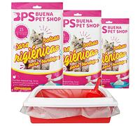 BPS® Bolsas para Bandeja Arena Bolsa Caca Excrementos para Gatos Mascotas, Bolsa de Recambio Inferior Tamaño L Total 45 Bolsas (L: 45 Bolsas) BPS-5468 * 3