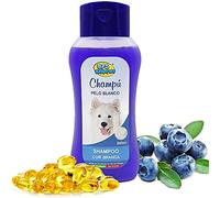BPS Champú Intensificador Especial para Pelo Blanco, para Todo Tipo de Pelo, Shampoo para Perro, Cachorro, Mascotas Perros Animales Domésticos 250 ML BPS-4263