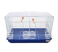 BPS Jaula Pájaros Metal con Comedero Bebedero Saltador Jaula Materia Metal Color envia al Azar 57x30x37 cm BPS-1242