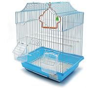 BPS Jaula para Pájaro Pajarera Periquito Canarios con Comedero Bebedero Saltado Perchas para Descanso 30x23x39 cm Color al Azar BPS-1187