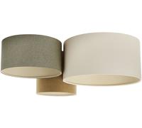 BPS Koncept Boho Ellegant lámpara de techo 3x60 W verde-marrón-beige 080-069