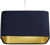 BPS Koncept Kwadro sue lámpara colgante 1x60 W oro-azul marino KW-108-40W30