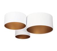 BPS Koncept Plafoniady plafón 3x60 W blanco-oro 080-062