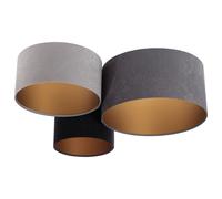 BPS Koncept Plafoniady plafón 3x60 W negro-oro-gris-azul marino 080-03-053