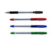 BPS Pilot - Grip GP Bolígrafo 0,7 mm Sugerencia - Rojo, Caja de 12