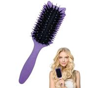 BPTRKOM 1 pieza Curl Brush,Curl Defining Brush,Bounce Curl Brush,Cepillo Pelo Rizado,Para Desenredar,Dar Forma y Definir Rizos Para Mujeres(Morado)