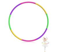 BPTRKOM 8 secciones de hula hoop de fitness - hula hoop de peso ajustable para niños, hula hoop de colores, para fitness de baile, hula hoop para adultos y aros de gimnasia para niños