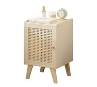 BPUIYEW Mesita de Noche compacta, Unidad de Almacenamiento, construcción ecológica de bambú Nanmu, Estructura Robusta(C)