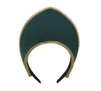 BPURB Diadema Tudor para mujer, sombrero renacentista de Ana Bolena, gorro isabelino, disfraces de Halloween (altura: 11,5 cm)