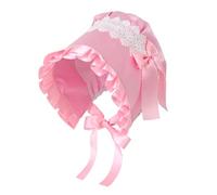 BPURB Gorra de mafia victoriana para mujer, gorro de peregrino, accesorio de disfraz colonial