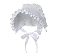 BPURB Gorra de mafia victoriana para mujer, gorro de peregrino, accesorio de disfraz colonial