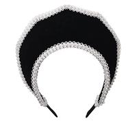 BPURB Renaissance Elizabethan Tudor Queen Royal Coronet Capucha Sombrero para Mujer Anne Boleyn Diadema Victoriana Tocado