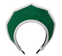 BPURB Renaissance Elizabethan Tudor Queen Royal Coronet Capucha Sombrero para Mujer Anne Boleyn Diadema Victoriana Tocado