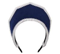 BPURB Renaissance Elizabethan Tudor Queen Royal Coronet Capucha Sombrero para Mujer Anne Boleyn Diadema Victoriana Tocado