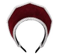 BPURB Renaissance Elizabethan Tudor Queen Royal Coronet Capucha Sombrero para Mujer Anne Boleyn Diadema Victoriana Tocado