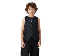 BPURB Traje Victoriano Niños Chaleco Niños Histórico Colonial Chaleco Guerra Revolucionaria Disfraz para Fiesta de Boda