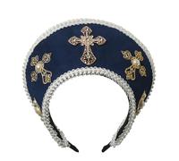 BPURB Tudor Queen Coronet Sombrero con Capucha para Mujer Anne Boleyn Sombrero Isabelino Diadema Francesa Real para Cosplay Fiesta