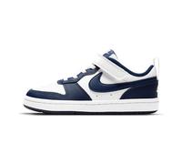 BQ5451-107 Nike Court Borough Low 2 PS Blanco Señal Azul Niños Zapatillas