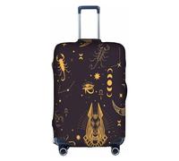 bqabhu Funda para maleta de equipaje con diseño de Dios egipcio Anubis con escorpión, protección elástica y elegante, Dios egipcio Anubis con escorpión, X-Large, Funda para equipaje