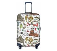 bqabhu Icon for Rome Italy - Funda para maleta de equipaje, protección elástica, elegante funda para maleta, Icono para Roma Italia, L, Funda para equipaje