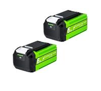 BQAQCIHQ Batería Recargable de Iones de Litio de 40 V y 6 Ah, Compatible con Greenworks, batería para cortacésped 29462(2pcs)