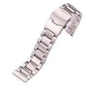 BQAXUREW EDVENA 18 20 22 24mm Correas De Reloj Pulsera Mujeres Hombres Plata Oro Rosa Negro Acero Inoxidable Cepillado Reemplazar Correa De Reloj(Silver,22mm)