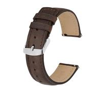 BQAXUREW EDVENA Correa De Reloj De Cuero, Pulsera De Material Suave, 14mm, 16mm, 18mm, 19mm, 20mm, 21mm, 22mm, 23mm, 24mm, Correas De Reloj De Liberación Rápida(Brown,23mm)
