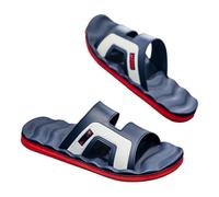 BQDPYZBD Pantuflas Zapatillas De Verano para Hombre Al Aire Libre, Antideslizantes, Masaje, Tallas Grandes, Ducha, Casa Hombre-Azul Rojo-48-49