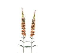 BQEE 2 flores artificiales botánicas de dedalera, arreglos de plantas de plástico de seda falsa para el hogar, oficina, decoración de interiores (amarillo)