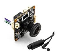 BQHHWTZ Módulo de cámara IP de 3 MP 25 FPS de 1 mm, lente gran angular de 180 grados, lente de montaje M12, POE48V, mini cámara web de seguridad