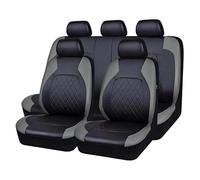 BQKCD Fundas Asientos Coche para Dacia Duster III Full Hybrid Multi-Mode 2024, Cuero Juegos Cubreasientos Delanteros Y Traseros Coche Impermeable Cómodo Interior Accesorios,C/9pcs Set Grey