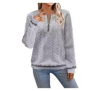 BQLFPOIHP Chikalabs Women's Elegant Snake Print Zip-Up Sweatshirt, Long Sleeve Round Neck Casual Pullover(Grey,2XL)
